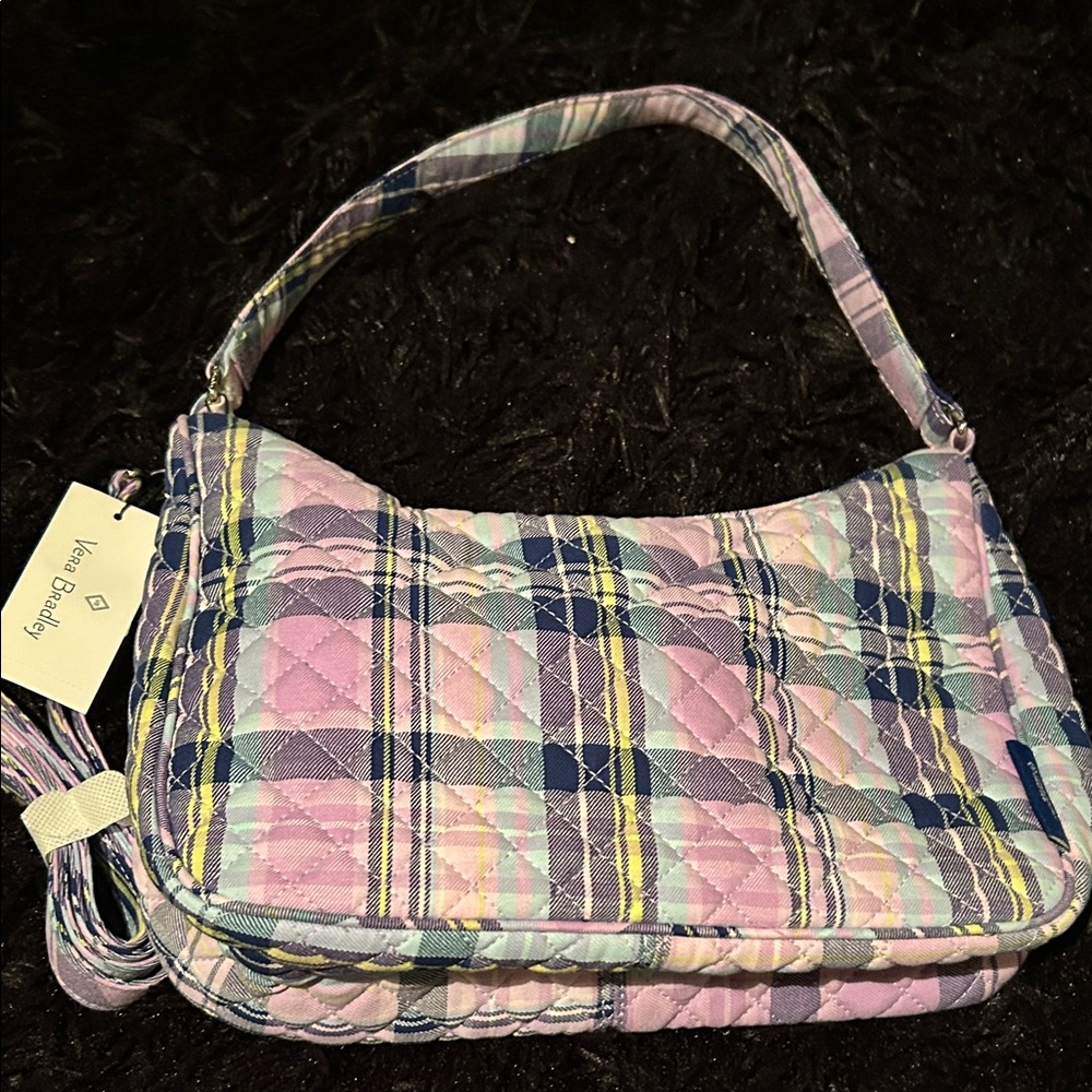 Vera Bradley Pastel Plaid Shoulder Bag